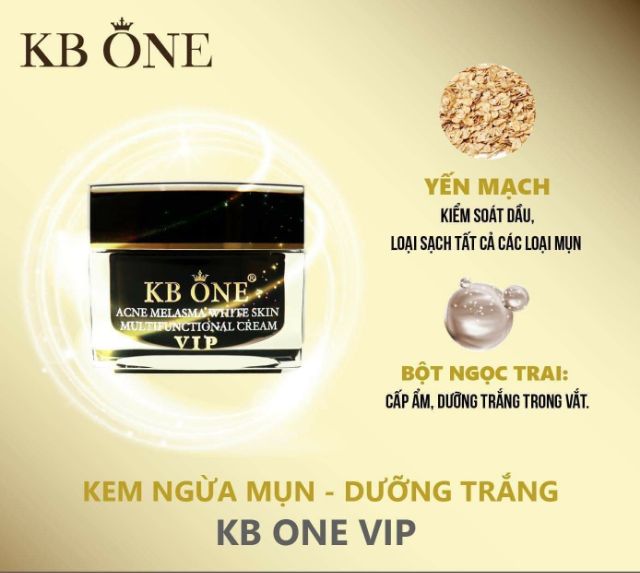 KEM VIP ĐEN NGỪA MỤN TRẮNG DA KBONE