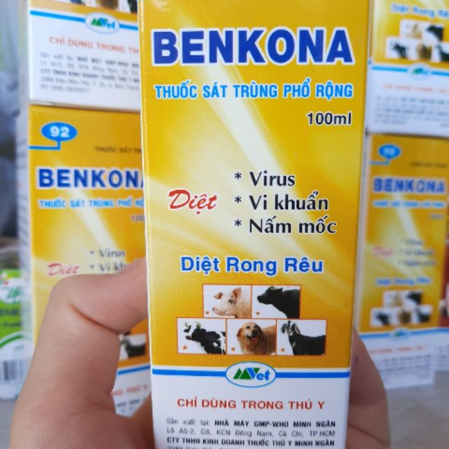 BENKONA - Diệt nấm, rong rêu, vi khuẩn, virus