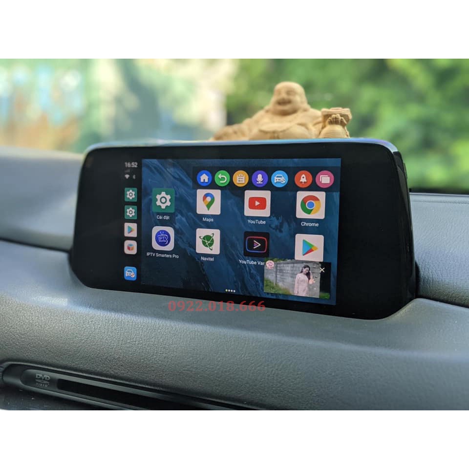 Bộ Carplay Android Box Ai Lắp Xe Mazda Cắm Sim 4G - Ram 4G,Rom 64GB TẶNG VIETMAP S2 FREE