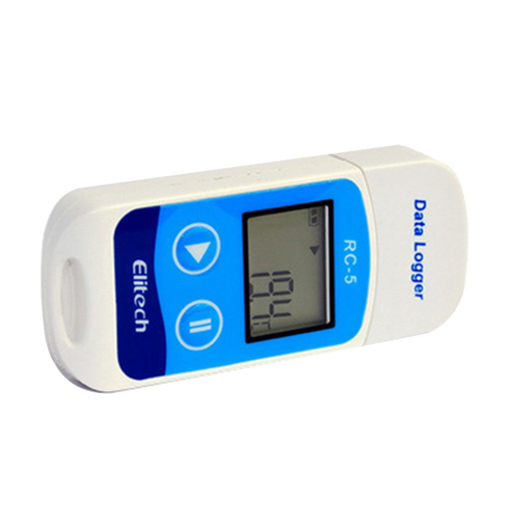 RC-5 LCD Display USB Temperature Data Logger Recorder External Sensor-Blue