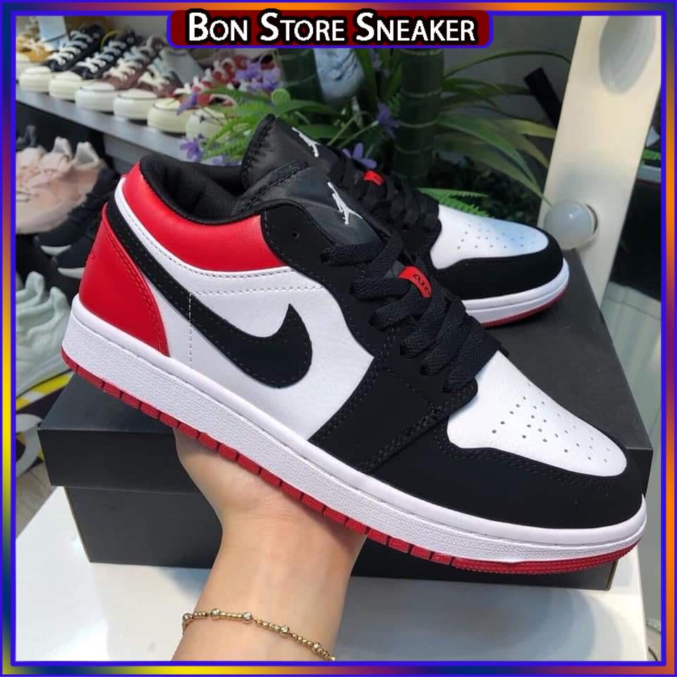 Giày sneaker Jordan 1 thấp cổ xanh dương, Giày thể thao Jd1 low xanh dương nam nữ full box