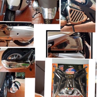 Bộ ốp bảo vệ trang trí lead 2021-2017 inox tuỳ chọn loại 1