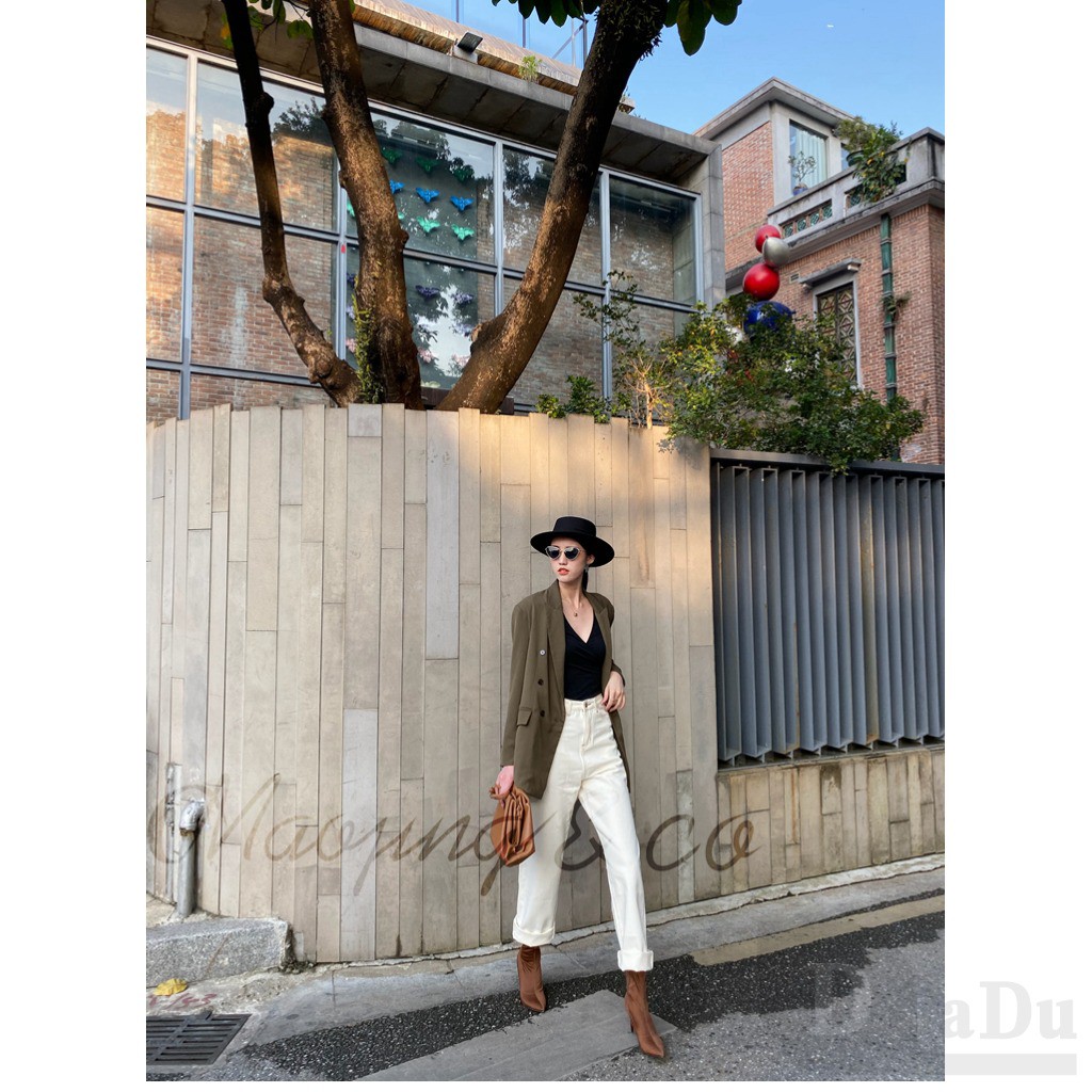 Quần jean kiểu dáng thời trang phong cách Nhật Bản cho nữ 5XL