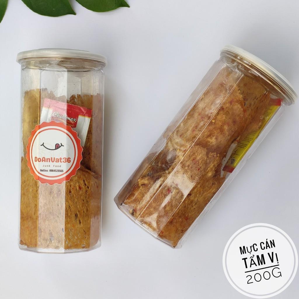 Mực cán tẩm gia vị 200g - Đồ ăn vặt ngon