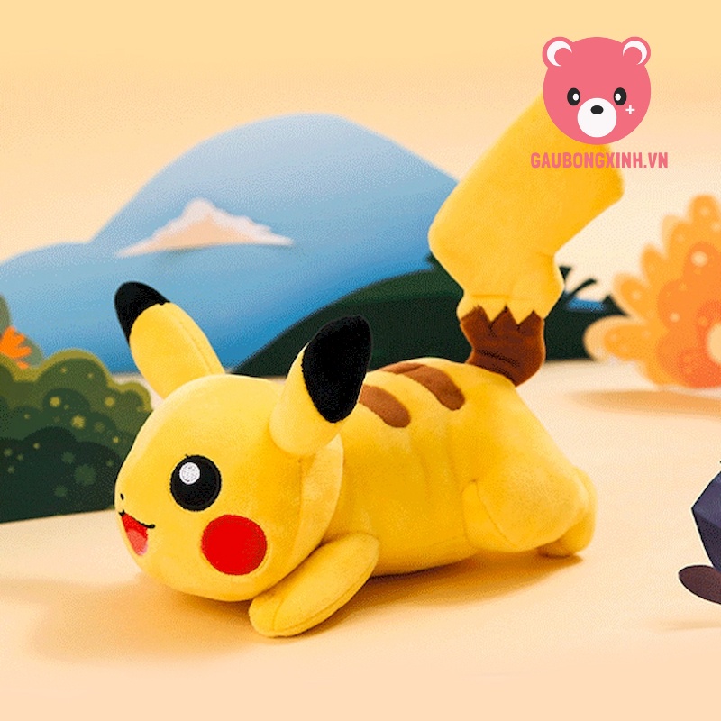 Gấu Bông Pikachu siêu CUTE, Thú nhồi bông nhân vật trong phim pokemon, Quà tặng đồ chơi cho bé