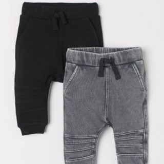 Quần jogger giả jean h&m sz 4m-4y