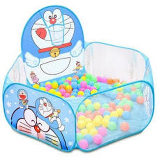 Lều bóng hình doremon kèm 50 bóng nhựa size 5
