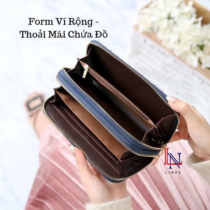 FreeShip Ví Nữ Cầm Tay Hai Ngăn Xinh Xắn, Cao Cấp, Thời Trang Hàn Quốc - Ví 113 | BigBuy360 - bigbuy360.vn