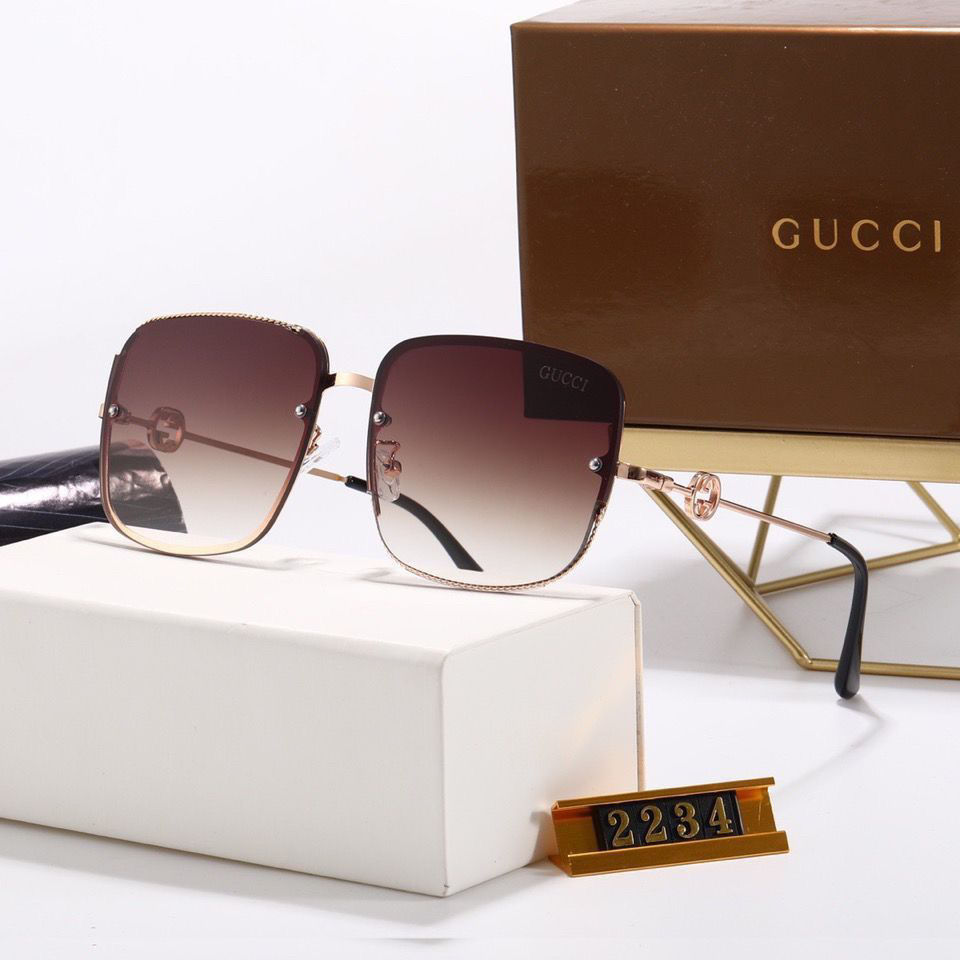 Kính Mát Gucci Chống Tia Uv 400 Cao Cấp Cho Nam Hitam