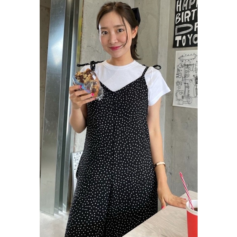 Bộ Áo Liền Quần Chiffon Tay Ngắn Ống Rộng Họa Tiết Chấm Bi Thời Trang Mùa Hè Hàn Quốc Cho Nữ | BigBuy360 - bigbuy360.vn