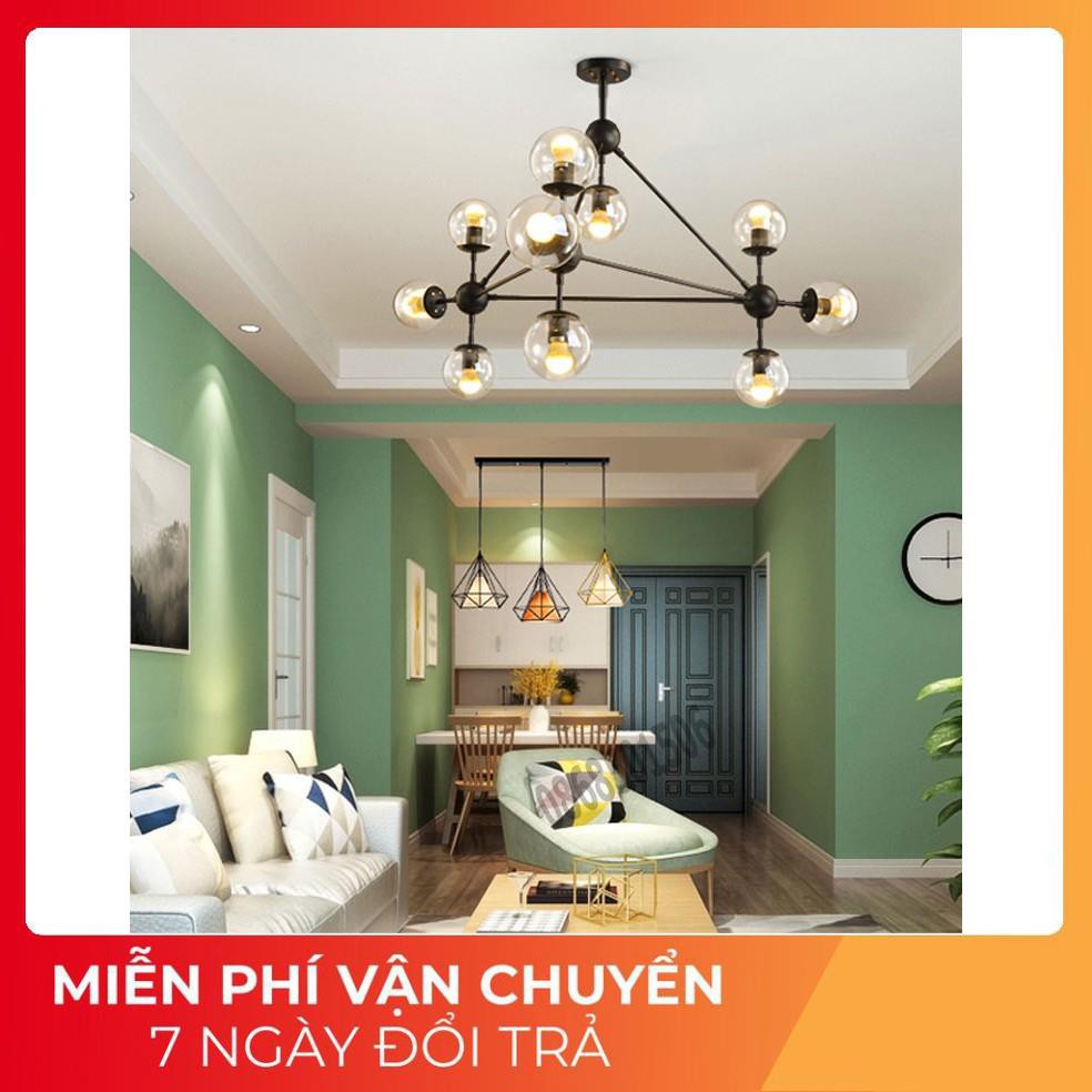 *Bảo hành 12 tháng*Đèn Chùm Phân Tử Ondric 10 bóng - Decor lighting, chùm ý 10 bóng dạng phân tử trang trí phòng khách