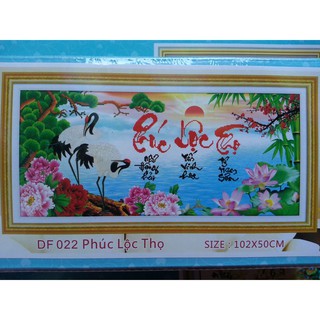 Tranh đính đá phúc lộc thọ DF022