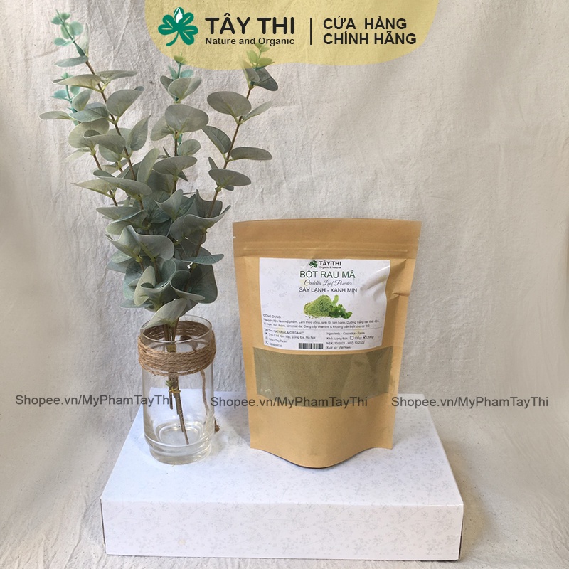 Bột Rau Má sấy lạnh nguyên chất - Có giấy kiểm định TSL - Mỹ Phẩm Tây Thi  Natural and Organic -  Bột handmade