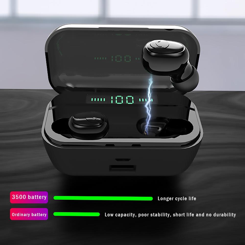 TWS-G6S Wireless Bluetooth 5.0 Earphones HiFi Headset w/Display Charge Box