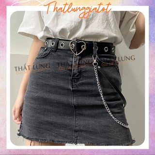 Thắt Lưng Nữ Trái Tim Kèm Xích, Chain cá tính TL024 - Thắt Lưng Giá Tốt