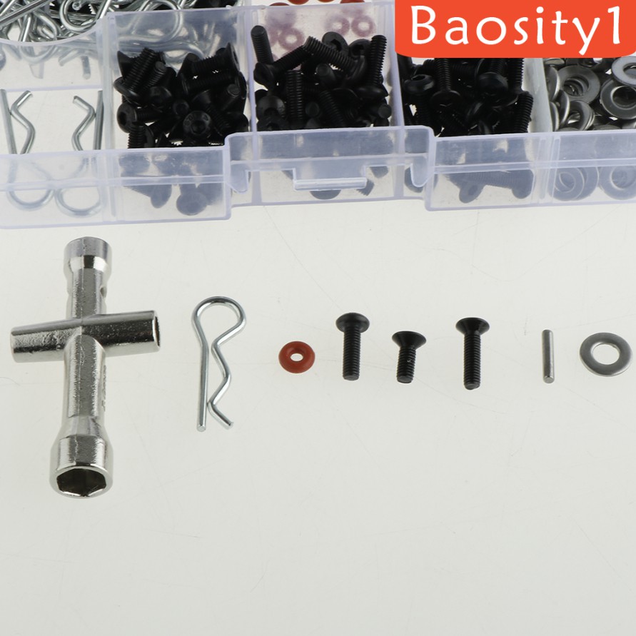 HSP RC Hộp 270 Ốc Vít Đầu Tròn Cho Xe Điều Khiển Từ Xa Cỡ 1 / 10