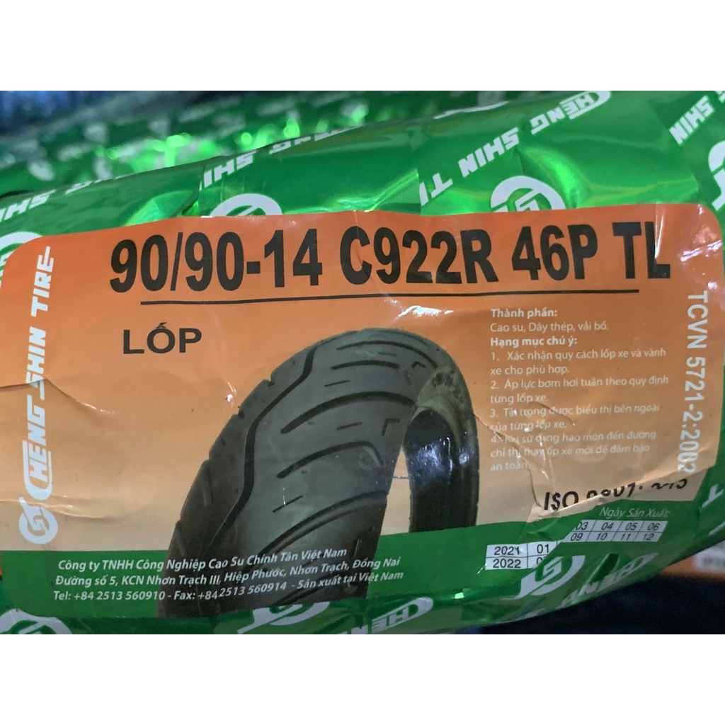 Vỏ Chengshin 70-80-90-100/90/14, 80/90/16 Bánh Trước/Sau Airblade, Click, Vario, Vision, Pcx cũ, SH Mode - Không Ruột