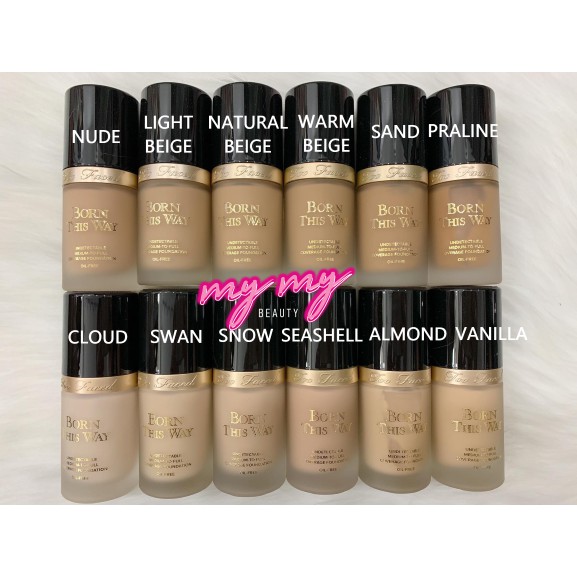 Too Faced - Kem Nền Too Faced Born This Way Undetectable Medium-to-full Coverage Foundation 30ml