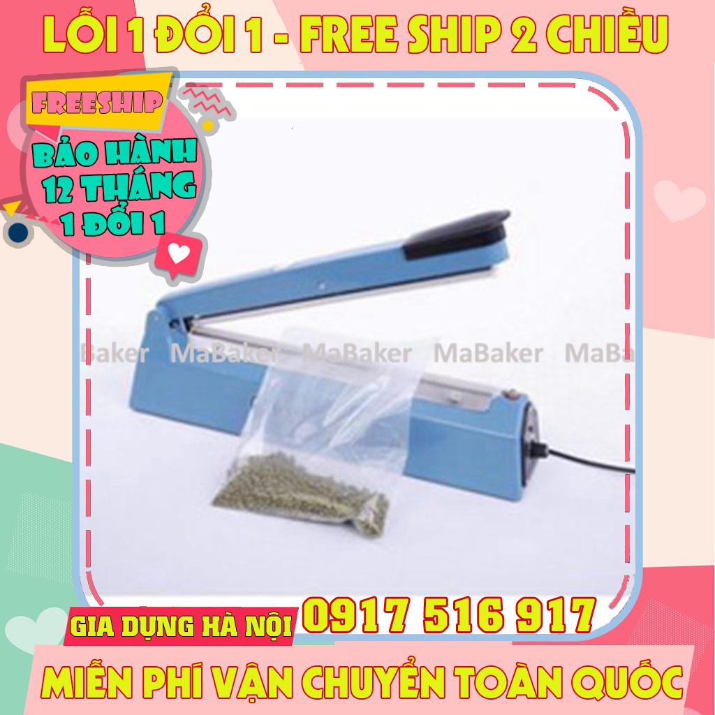 [Freeship] Máy hàn miệng túi cao cấp PFS-200, hàn nhanh, tự ngắt an toàn tiện dụng, đường hàn đẹp - MaBaker