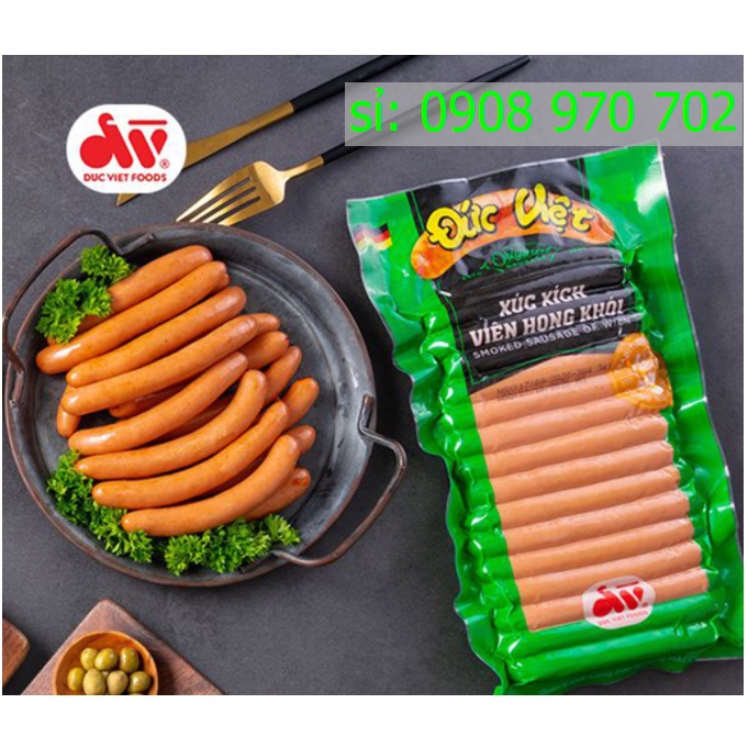 Xúc Xích viên hong khói Đức Việt | Xúc Xích Rán|500g (Chỉ giao HCM)