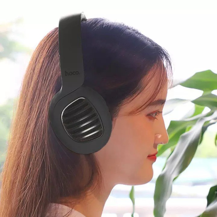 Tai nghe bluetooth chụp tai Hoco W23- Chụp tai chống ồn, âm cực hay-hỗ trợ khe cắm thẻ nhớ [BẢO HÀNH 1 ĐỔI 1]