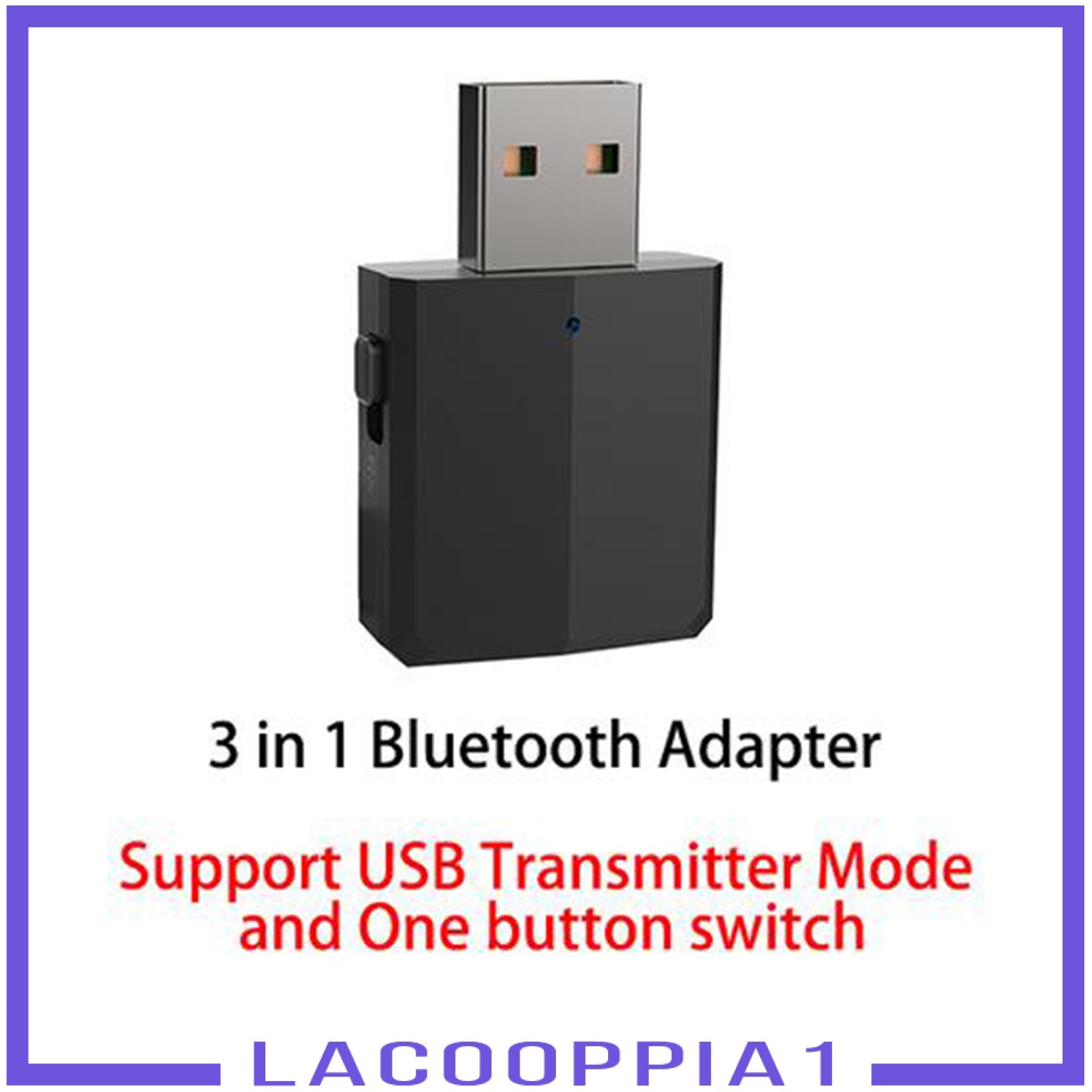 Bộ Thu Phát Sóng Bluetooth Lapopoppia1 Cổng Usb 3.5mm Cho Máy Tính