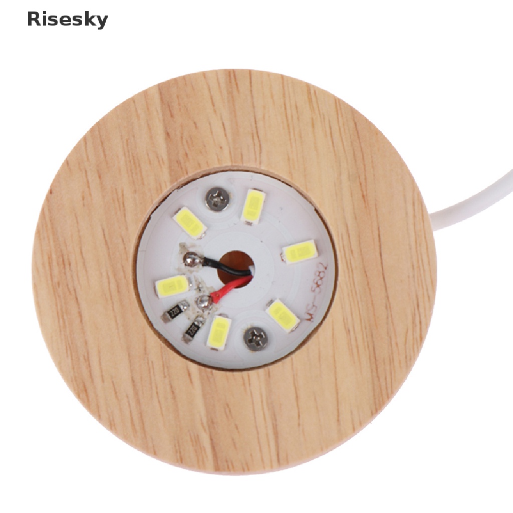 Bóng Đèn Led Nhựa Đế Gỗ Mới