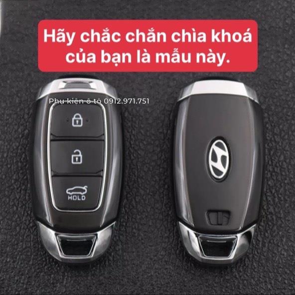 Ốp boc bảo vệ chìa khoá Accent - KoNa - Santafe 2018- 2019 - 2020 - 2021