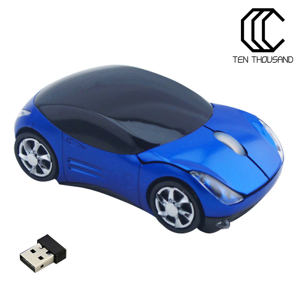 T~🔥Wireless Mouse Wireless Sports Car Shape ABS Car Shape Wireless Mouse