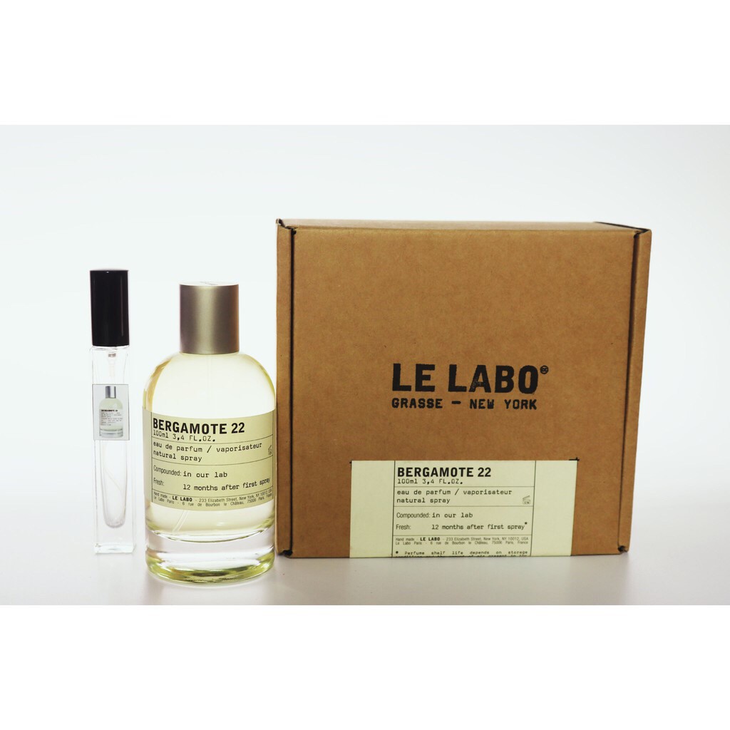 🌻 Mẫu thử nước hoa Le Labo Bergamote 22 10ml - dùng cả nam và nữ 🌻