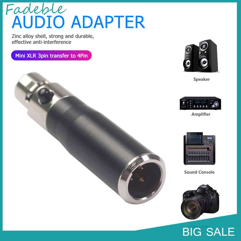Cáp Chuyển Đổi Âm Thanh XLR 3 Pin Sang Mini XLR 4 Pin