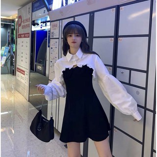 ÁO SƠ MI CROPTOP UN TAY DÀI