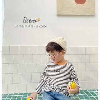 Áo phông dài tay kẻ sọc Hàn Quốc cho bé - Beemo