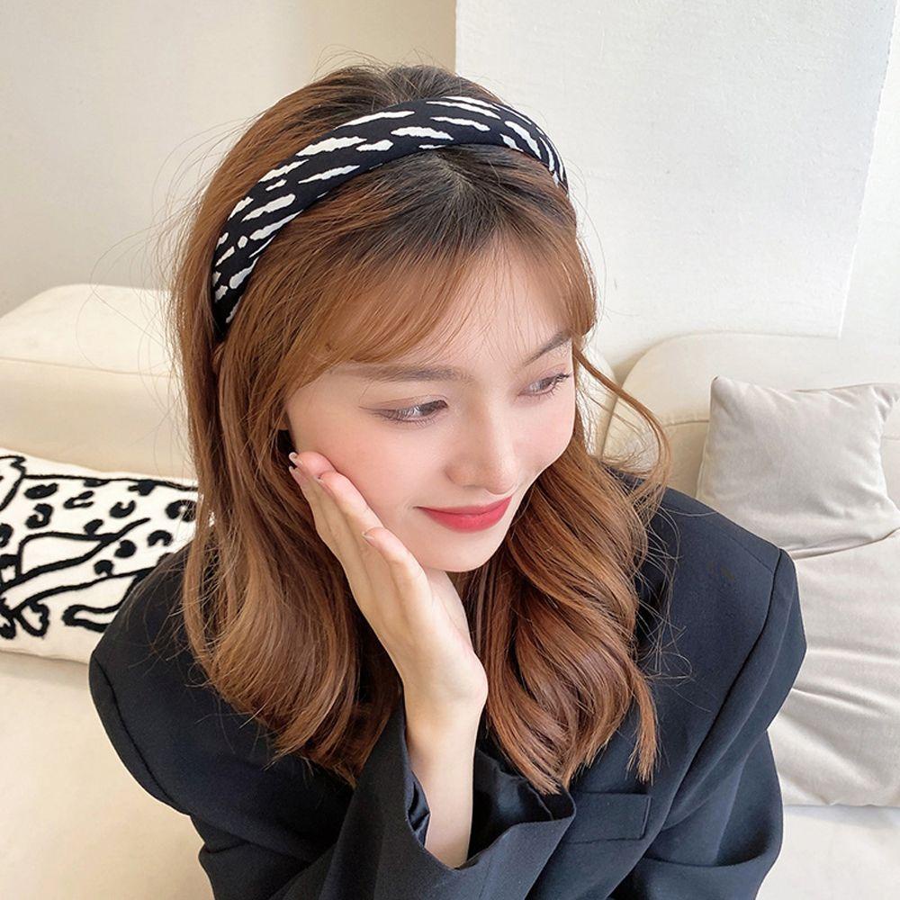 ANEMONE Băng Đô Cài Tóc Chống Trượt Họa Tiết Da Báo Thời Trang Cho Nữ