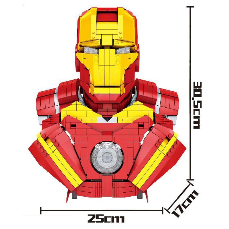 Đồ chơi Lắp ghép Mô hình Sembo SY7598 LED Lighting Iron Man Super Heroes Ironman Model