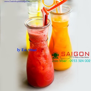 Com bo 5 ly eo thuỷ tinh 350ml
