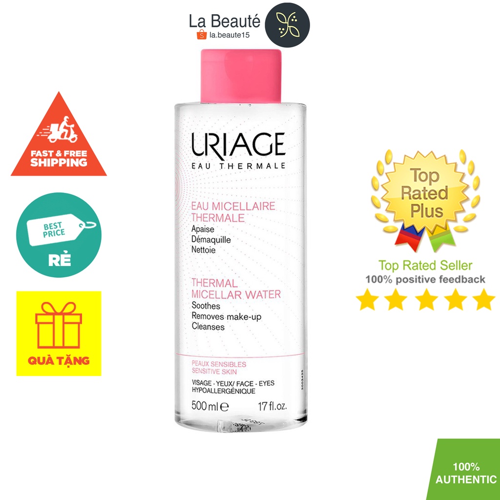 Uriage Eau Micellaire Thermale - Nước Tẩy Trang Cho Da Dễ Bị Kích Ứng 300ml