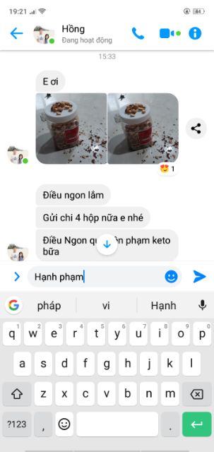 500g hạt điều rang muối bể lụa ăn liền/ăn vặt keto