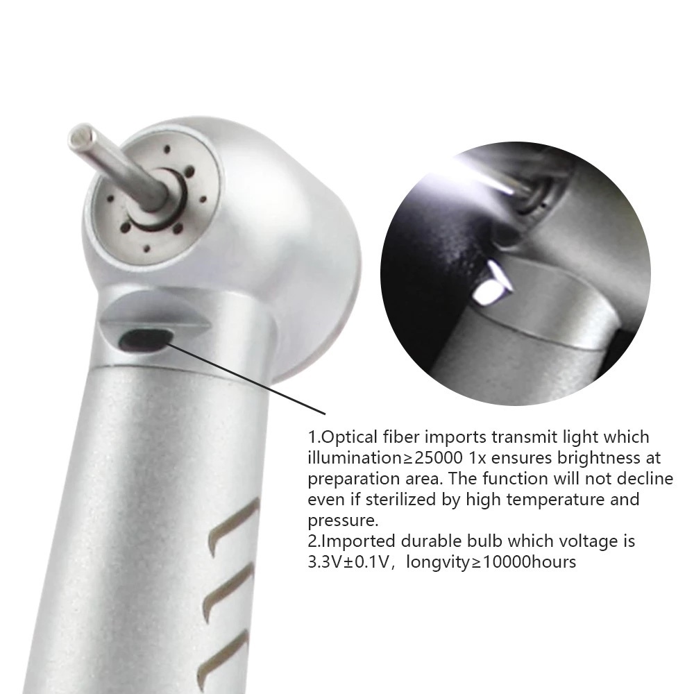 Tay khoan tuabin tốc độ cao có đèn LED sợi quang loại Kavo chất lượng tốt cho nha khoa