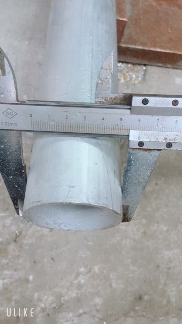 Ống nhôm A6061 phi 60mm dày 3ly  dài 1m