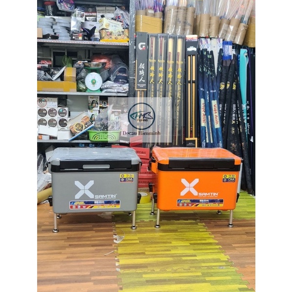 Thùng câu đài Xsamtin 2800B 28lit. Phụ kiện đầy đủ như ảnh