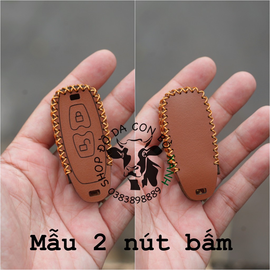 Bao da chìa khoá hyperion mẫu nút A B, 2 nút, 3 nút, 4 nút PHOM BÉ handmade da thật