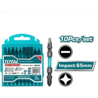 Hộp 10 mũi bắt vít đầu bake và dẹp total tacim16hl133