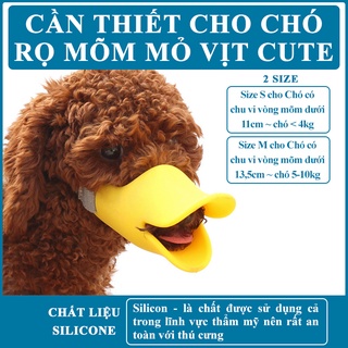 Rọ mõm mỏ vịt cho chó 3 size (màu ngẫu nhiên)