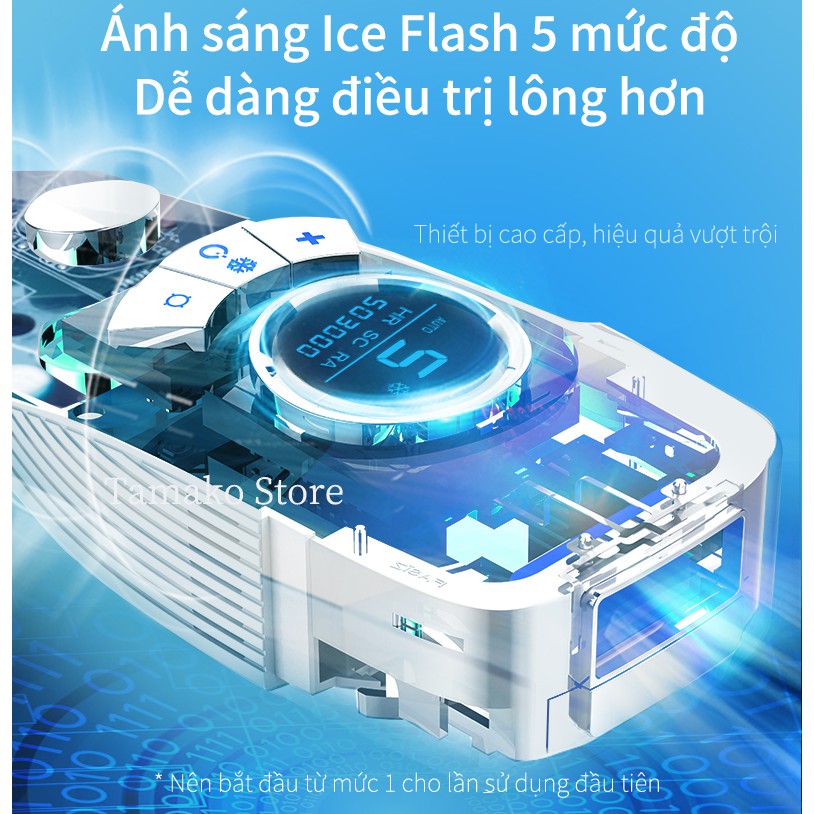Máy triệt lông vĩnh viễn ILIFT Ice Flash băng lạnh không đau công nghệ ánh sáng xung thông minh
