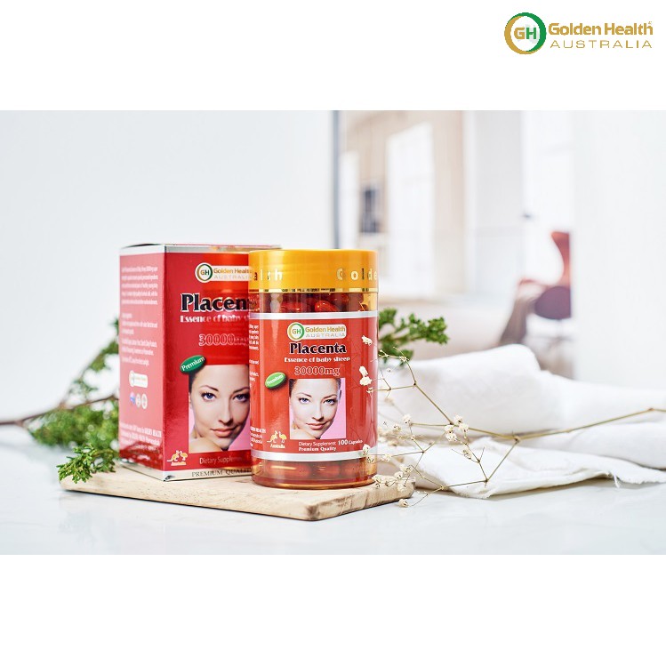[GOLDEN HEALTH] Viên uống nhau thai cừu - Placenta Baby Sheep 30.000mg hộp 100 viên | Thế Giới Skin Care