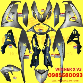Dàn áo winner x v3 2022 màu bạc