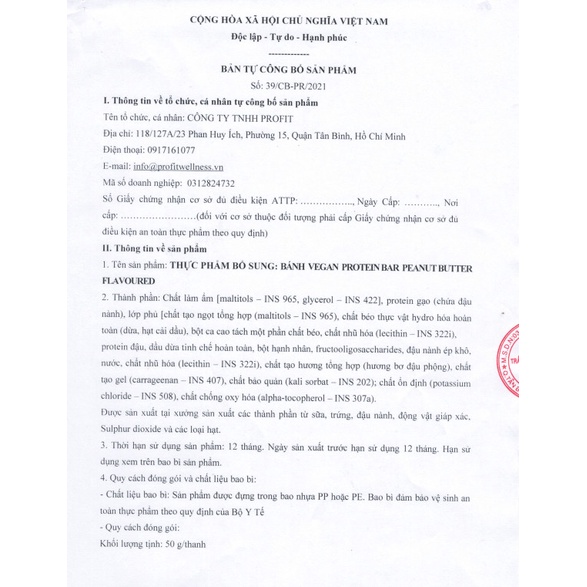 Thanh Bánh Vegan Protein Bar BiotechUSA – Hộp 20 Thanh