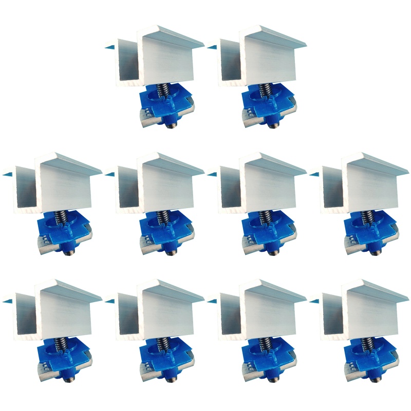 Set 10 Kẹp Tấm Pin Năng Lượng Mặt Trời Bằng Hợp Kim Nhôm
