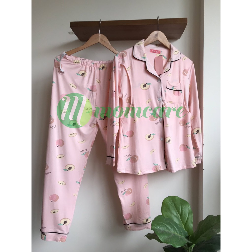 Pijama bầu ĐÀO HỒNG - Đồ bộ sau sinh và cho con bú ti ẢNH THẬT Quần áo ngủ thời trang mặc nhà cho mẹ đẹp giá rẻ Bigsize